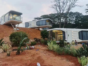 2024 de fábrica de un solo piso, 20 pies, 40 pies, casa de acero prefabricada, Apple Pod cápsula espacial, oficina, Hotel, Panel sándwich - Product Image 2