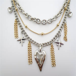 Высококачественное модное унисекс позолоченное ожерелье из латуни и цинкового сплава - Product Image 3