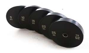 Poids libres de fitness avec plaques d'haltérophilie en caoutchouc antidérapantes antichocs conçues pour protéger le <span class=keywords><strong>sol</strong></span> - Product Image 2