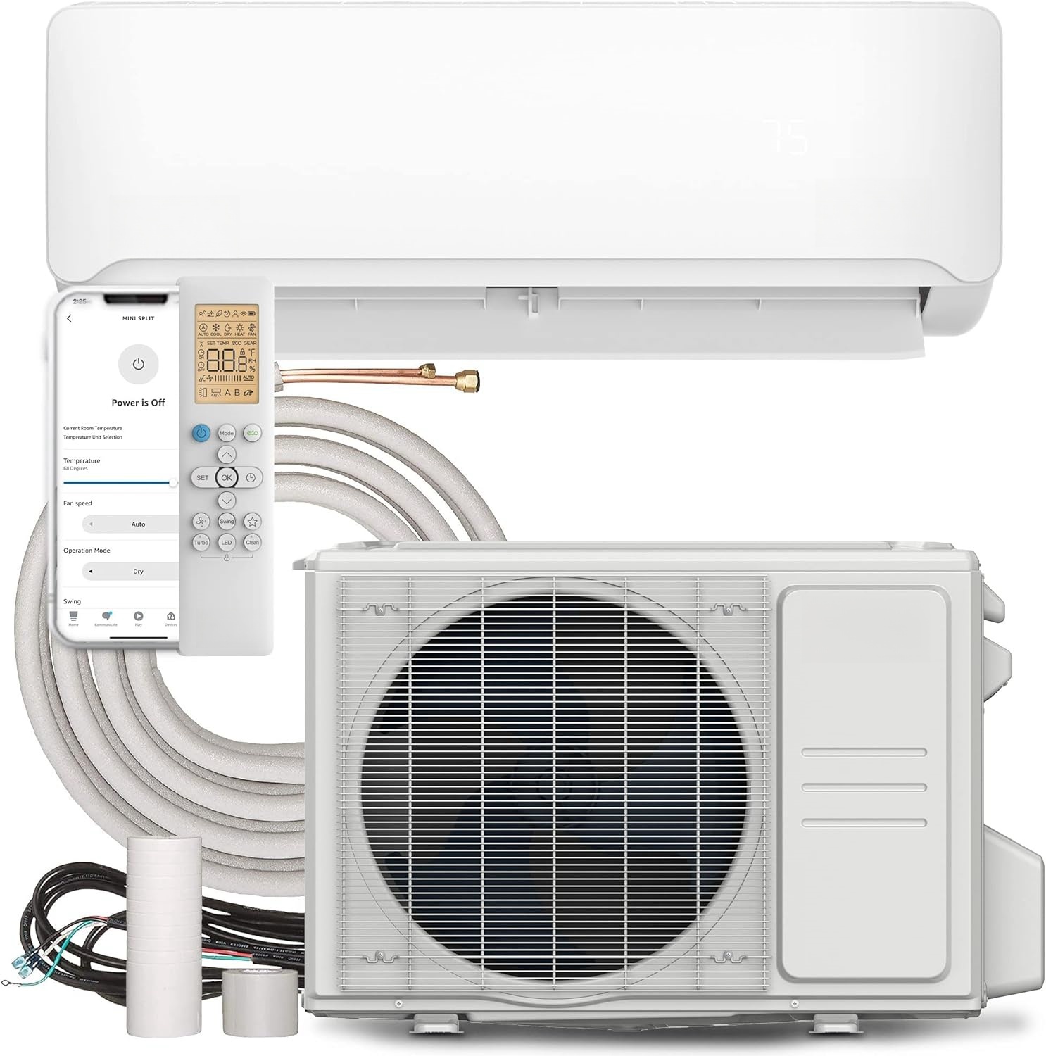 EE. UU. Canadá 9000 12000 18000 24000Btu Montado en la pared Split Mini AC Unit Gree LG Conditioning Smart Inverter Aire acondicionado