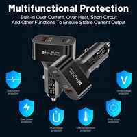 Vente en gros PD 25W double port USB C & USB a Charge rapide adaptateur chargeur de voiture pour Samsung Galaxy S25 S24 S23 S22 S21 S20 Plus N10 N20