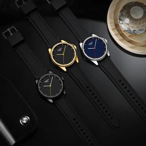 นาฬิกาข้อมือควอตซ์ของผู้ชายหรูหราโลหะสแตนเลสสตีลกล่องอัลลอยกันน้ำดีไซน์คลาสสิกเรียบง่าย - Product Image 5