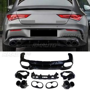 Difusor de parachoques trasero, alerón, divisor de escape, pieza de modificación para Mercedes Benz clase CLA W118 2019+ - Product Image 2