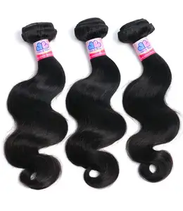 Mike & Mary Top Grade Virgin Brazilian Wavy Hair 3 Bundles 18" 18" 18" with 14" Lace Closure 4x4" Natural Color 100% Human Hair