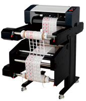 Cortadora de Vinilo Automática con Eliminación de Residuos y Alimentación Continua, Plotter de Vinilo Kiss Cut con Sensor Óptico, Cortadora de Etiquetas de Rollo a Rollo con Corte de Contorno