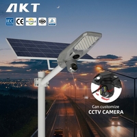 Nouvelle Lampe Solaire de Surveillance 360° avec Caméra, 30W, Éclairage Public LED Solaire Extérieur Étanche de Haute Qualité pour Usage Commercial
