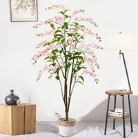 Plante verte d'intérieur pour la décoration de la maison, plante de jasmin suspendue en pot, plante décorative pour les maisons d'hôtes et les hôtels, plante verte artificielle