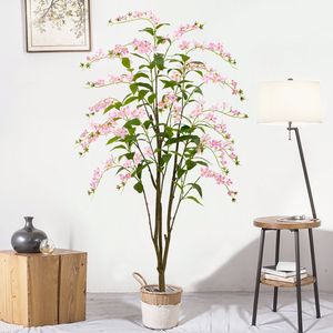 Plante verte d'intérieur pour la décoration de la maison, plante de <span class=keywords><strong>jasmin</strong></span> suspendue en pot, plante décorative pour les maisons d'hôtes et les hôtels, plante verte artificielle - Product Image 3