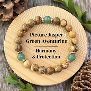 Bracelet en pierre naturelle avec perles de verre colorées pour l'équilibre émotionnel – Partenaire logistique fiable pour les grossistes – Conception personnalisée - Product Image 2