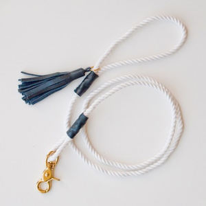 2021 Grosir Tali Pengikat Anjing Rumbai Hewan Peliharaan Luar Ruangan Tali Katun Banyak Warna Tali Katun Terpilin Tali Anjing Mode dengan Rumbai - Product Image 3