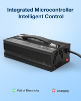 Chargeur de batterie au lithium 48V 15A 800W pour vélo électrique et scooter avec ventilateur