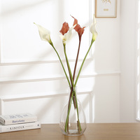 Lys Calla Artificiel Multicolore Effet Naturel 70cm Style Vintage pour Centre de Table de Mariage Rustique et Décoration Intérieure