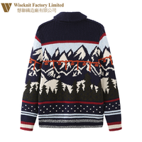 Cardigan d'hiver en tricot personnalisé pour hommes, manteaux et vestes antirétrécissement en pull-over doux en cachemire