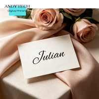 Cartes de nom de table personnalisées pour mariage, impression numérique, papier fantaisie, film laminé, porte-cartes de nom de table pour banquets et événements en plein air