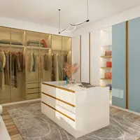 PA Modular การออกแบบไม้ที่กำหนดเองตู้เสื้อผ้าห้องนอนที่ทันสมัย