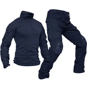 ชุดเสื้อแจ็กเก็ตกางเกงยุทธวิธีของผู้ชาย,ชุดยูนิฟอร์มกางเกงคาร์โก้ต่อสู้ป้องกันการฉีกขาด