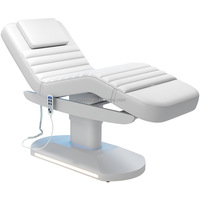 Table de massage électrique incurvée pour soins du visage, lit de massage portable, ensemble de mobilier de salon avec éponge haute densité et conception durable