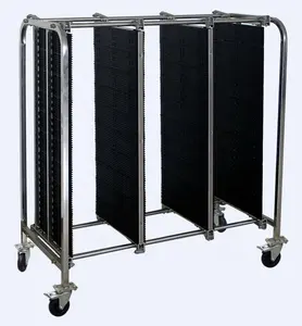 Handle Adjustable Customized ESD PCB storage Circulation Trolley Cart