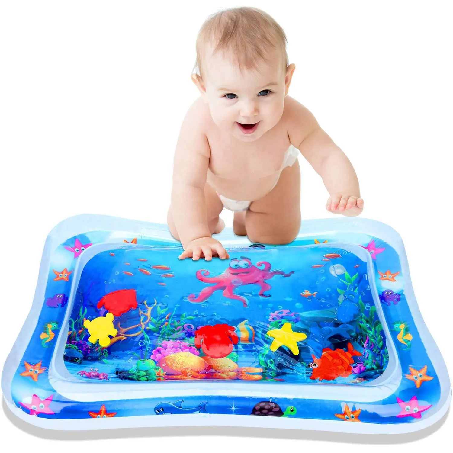 Sản phẩm mới PVC bé nước Mat 0-3 tuổi bé trẻ em Inflatable bé Tummy thời gian cao cấp chơi đồ chơi nước mat