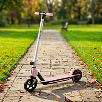Patinete Eléctrico para Niños, de 6 a 14 Años, Motor de 130 W, 3 Velocidades 8 km/h, 12 km/h, 14 km/h, y Luces LED, Certificado