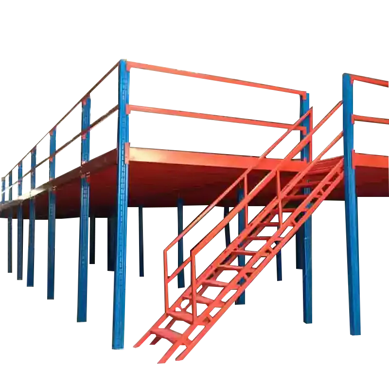 Estante de suelo entresuelo de carga pesada personalizado Sistema de estantería de almacén Gran capacidad de carga Almacenamiento de almacén Acero Moderno
