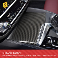 Kits d'intérieur de voiture en fibre de carbone sèche Shasha pour BMW Série 5 G30 G31 G32 G38 Accessoires