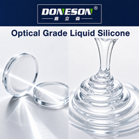 Caoutchouc de silicone liquide optique à polymérisation par addition en deux parties, haute transparence, pour lentilles optiques secondaires, tubes guides de lumière et moulage