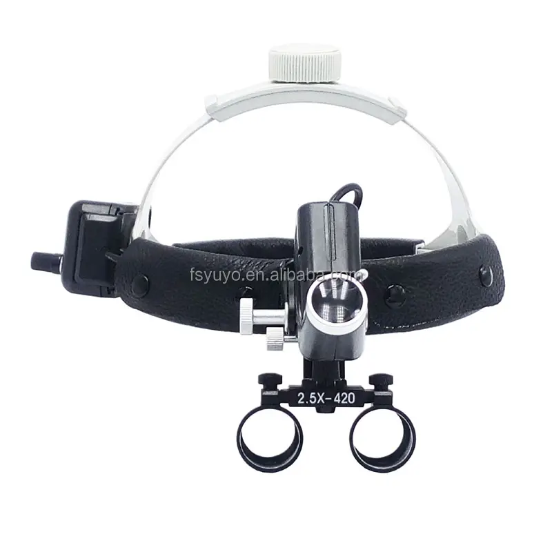 2.5x Dental loupes 5W ENT Headlamp Can Adjust brightness Surgery binocular loupes with LED light Dental Equipment Health care