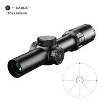 Vente en gros de lunette de visée T-EAGLE EOX 1.2-6x24 IR à mise au point rapide LPVO avec accessoires de chasse Optique de plein air