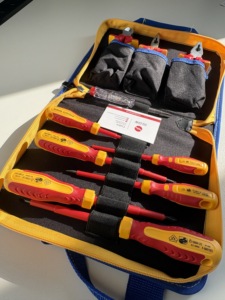 Kit d'outils professionnels pour <span class=keywords><strong>électricien</strong></span>s, 10 pièces, résistance à haute tension 1000V, testeur d'isolation VDE, coupe-fils, <span class=keywords><strong>tournevis</strong></span> - Product Image 2