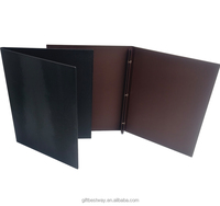 Menus de mariage de Offres Spéciales de luxe avec miroir de cartes Couverture de menu gravée en cuir de luxe