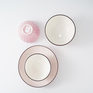 ชุดถ้วยชามเซรามิกลายเส้นสีชมพูเคลือบสี16ชิ้นชุดรับประทานอาหารจานของหวานและอาหารค่ำดีไซน์ใหม่16ชิ้น24ชิ้น - Product Image 2