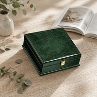 Boîte en bois artisanale de luxe écologique pour le stockage de l'agarwood (Oud), des huiles essentielles, du bakhoor et de l'encens - Décorative