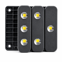 Lampes solaires d'extérieur pour clôture et marches, LED chaude, étanches IP44, avec capteur crépusculaire, rechargeables, installation facile pour mur de jardin
