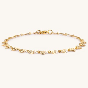 Herz-Armband vergoldeter Schmuck, Designer-Herz-Armband für Damen Edelstahl-Schmuckzubehör - Product Image 2