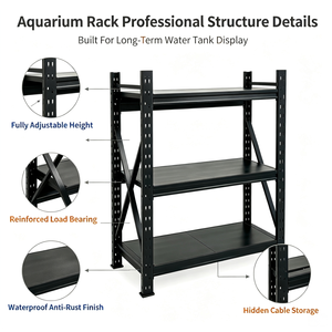 Étagère de rangement étanche pour aquarium, robuste, multi-niveaux, pour paludarium, présentoir pour aquarium, magasin d'aquariophilie, aquascaping domestique - Product Image 3