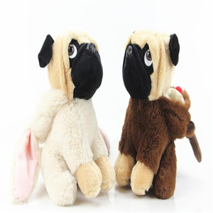 ZONOBLE Peluche Creativo a Forma di Animale, <span class=keywords><strong>Cane</strong></span> Hippie, Bambola Pug dallo Zhejiang - Product Image 6