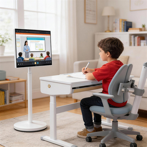 Televisor Inteligente Android Portátil de 21.5 Pulgadas, Pantalla Táctil Blanca 1080P, con Wifi, Cámara, Función en Vivo para Uso en Interiores, con Funcionalidad Móvil, 180mm Ver - Product Image 2