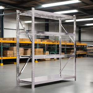 מתלי אחסון כבד נירוסטה כבדים משמשים לפתרון אחסון בלעדי עבור סחורות כבדות במחסנים תעשייתיים - Product Image 2