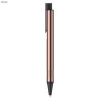 Stylo publicitaire rétractable en gros, finition mate, aluminium, design élégant, stylo à bille en métal, idéal pour logo personnalisé MTP039