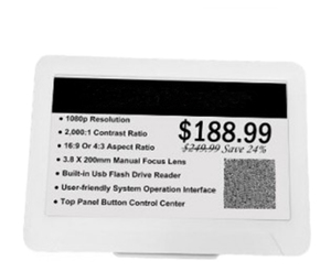 Giá tốt không thấm nước ESL nhãn hiển thị điện tử giá tag chủ hồ sơ nhựa cho các cửa hàng siêu thị - Product Image 1