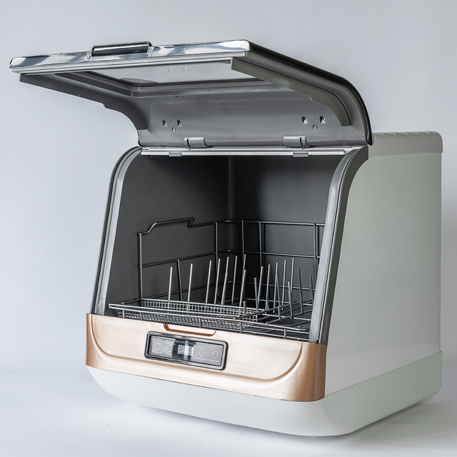 DWS-T05 Smart Countertop Dishwasher Featuring Multiple Wash Programs and Efficient Air Drying Effortless Cleaning Small Kitchens