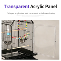 Système d'aviarium modulaire extensible en fer forgé de grande taille, personnalisé pour les éleveurs et les animaleries (vente en gros)