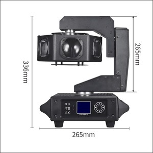 Projecteur Stroboscopique LED RGBW 6*40W en Gros, IP20, Double Angle de Faisceau, Tête Mobile Magnétique Unique pour DJ, Scène, Bar, Fête, Danse - Product Image 5