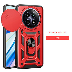 เคสโทรศัพท์ป้องกันเลนส์มาใหม่สำหรับ realme 12/ 12 + 5G เคสกันกระแทกพร้อมขาตั้ง - Product Image 3