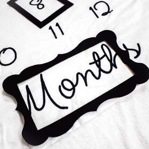 Suave cálido acogedor lindo personalizado Floral calendario Arco Iris años accesorios unicornio Minky bebé mensual hito Manta - Product Image 5