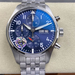 Montre mécanique de luxe de qualité supérieure 41 mm APS Factory Cal. Montre de pilote multifonctionnelle Chrono bleue 69385 Movement IW388102 - Product Image 1