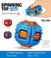 Fidget Spinner à Pression, Balle Anti-Stress Rotative, Jouets Fidget