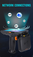 Terminal de données mobile robuste de scanner de codes à barres de PDA tenu dans la main de 4G RFID pour l'ordinateur portatif d'entrepôts