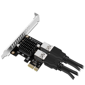 เดสก์ท็อป PCIe ไปยังพอร์ต PCI-E4การ์ดขยาย USB3.0การ์ดกราฟิก1ถึง4 ASM1184E ความสูงครึ่งหนึ่งเต็ม - Product Image 1